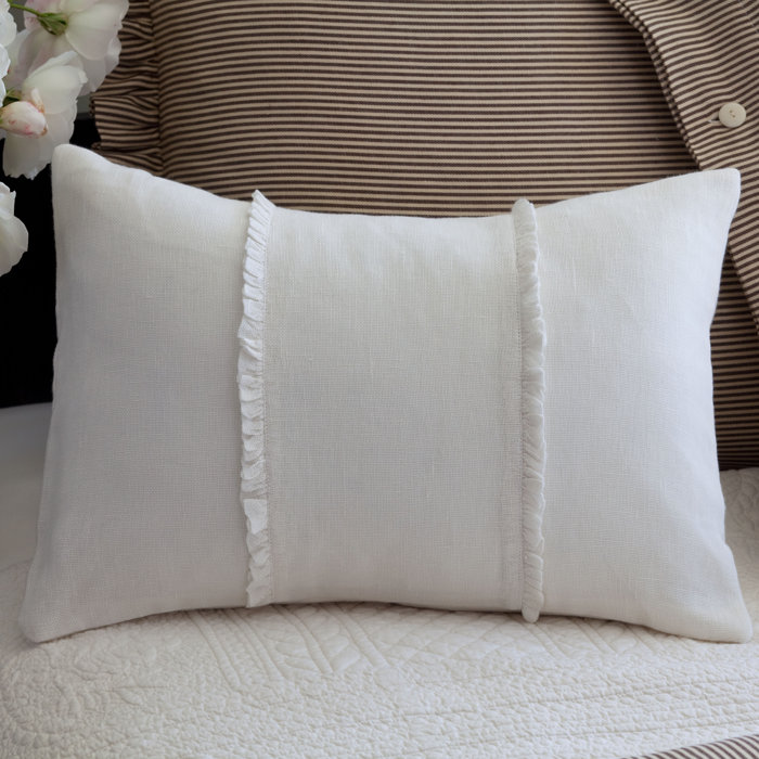 Irenee Linen Lumbar Pillow & Reviews Birch Lane